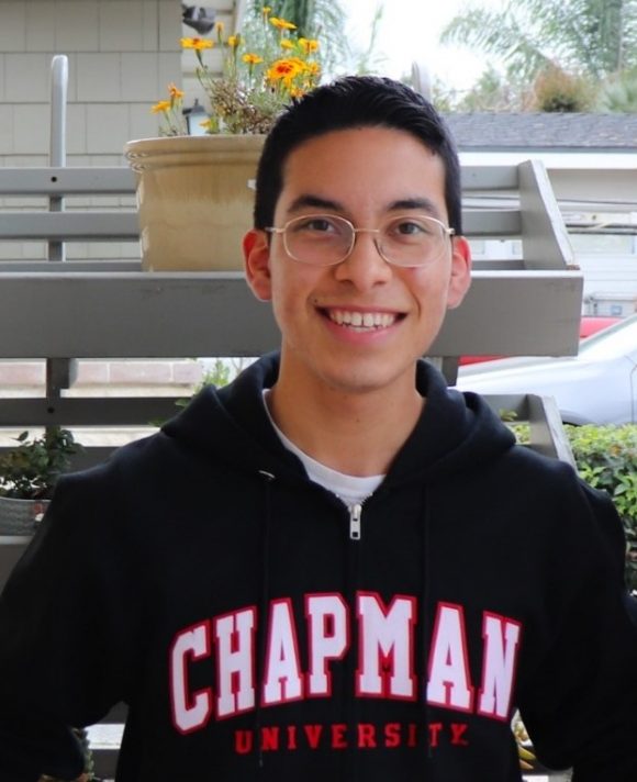 Head shot of incoming Chapman student Luis Avila