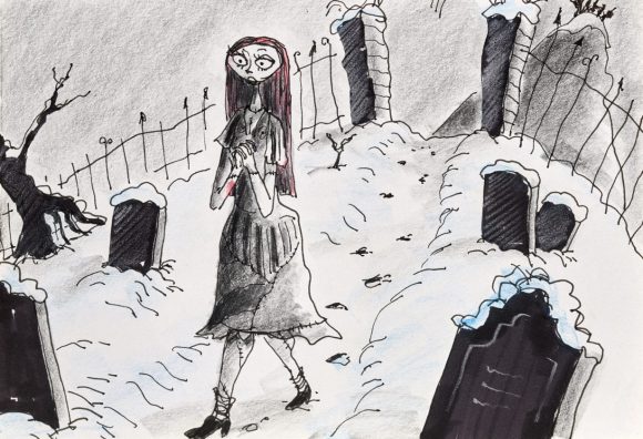 Tim Burton Original Drawing Artworks