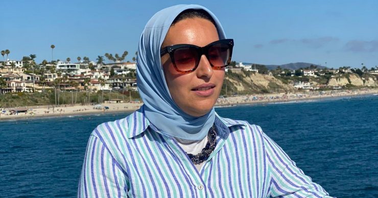 Essraa Nawar at the beach.