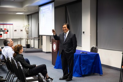 Chapman University's first Phi Beta Kappa Visiting Scholar, Dr. Harold Koh of Yale University, speaks about "The Trump Administration and International Law" in the George H. W. Bush Conference Center in Beckman Hall.