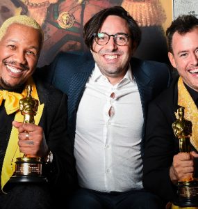 "Two Distant Strangers" trio with Oscars