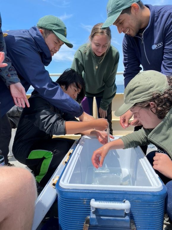 teacher research lab on boat