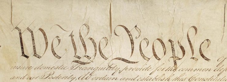 partial text "we the people" from u.s. constitution