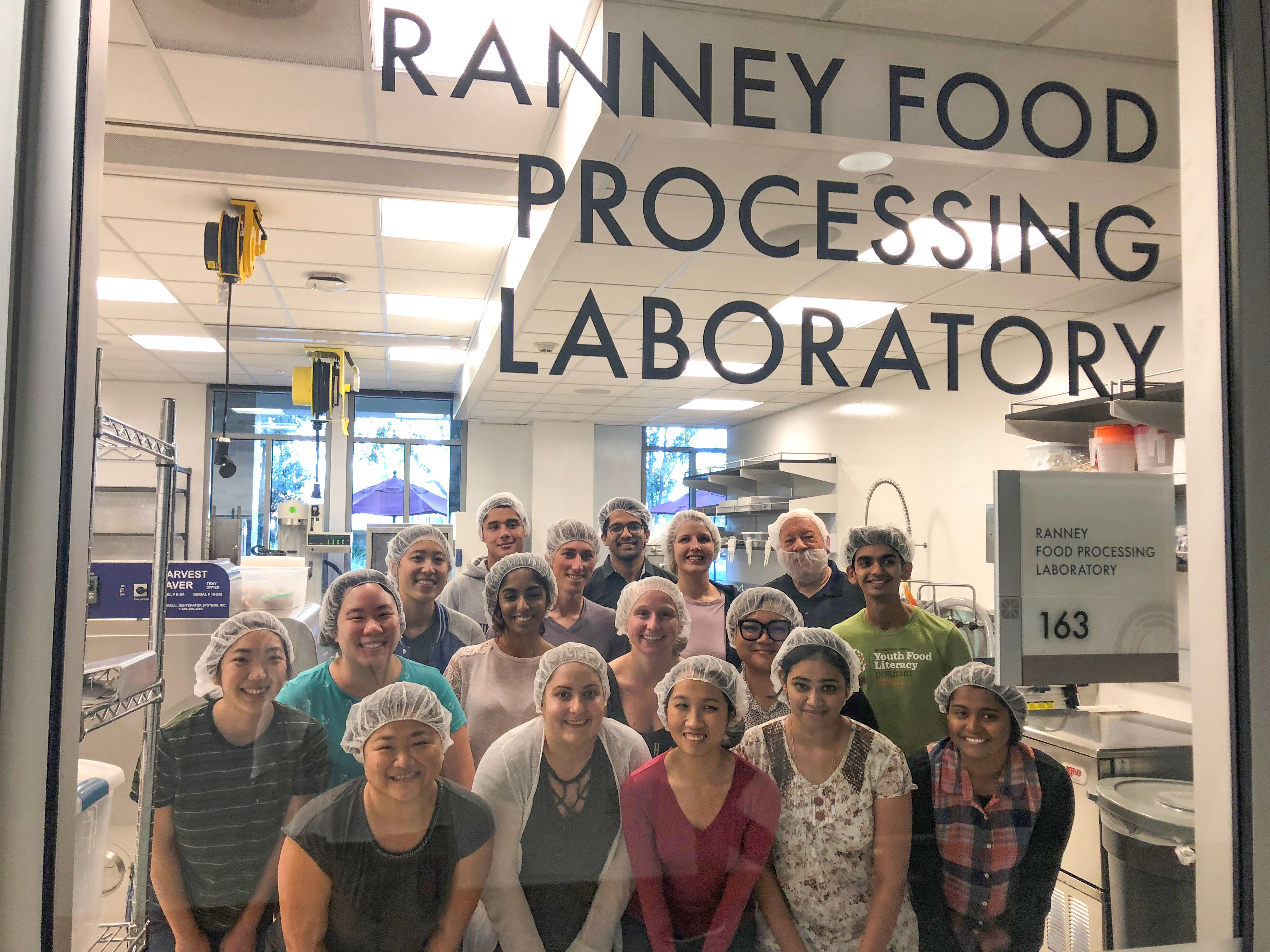 Students pose in the Food Science Ranney Lab