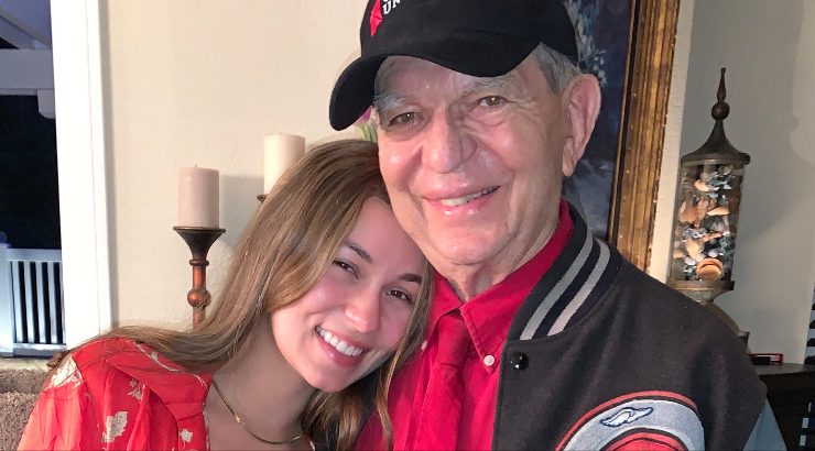 Sierra Detar '22 and her grandfather