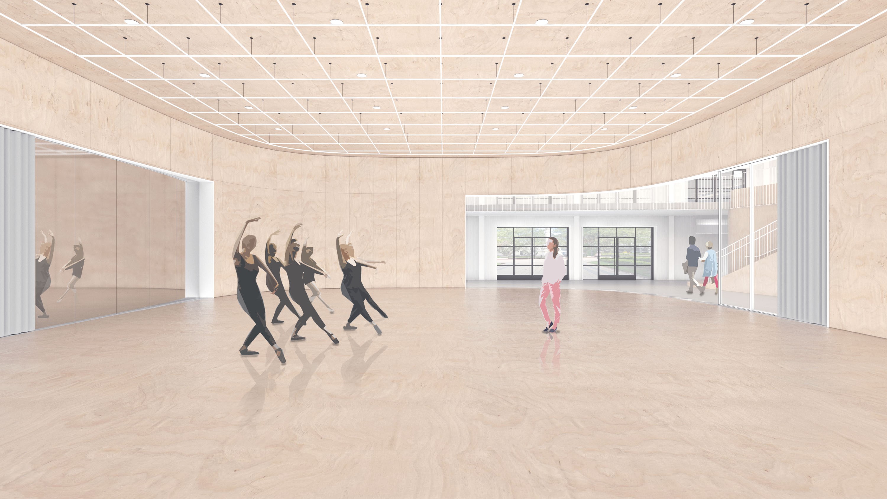 Sandi Simon Center for Dance, artist rendering 