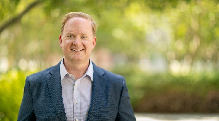 Chapman Professor Luke Nichter outdoor portrait
