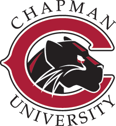 collegiate letter C with black panther and words Chapman University