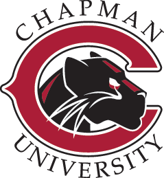 collegiate letter C with black panther and words Chapman University