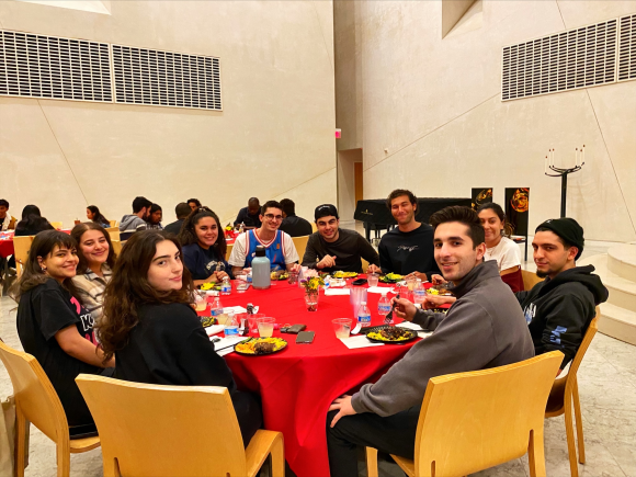 Members the Chapman Muslim Student Association gather together for Iftar, the evening meal with which Muslims end their daily Ramadan fast.