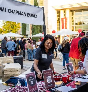 Chapman family at community event