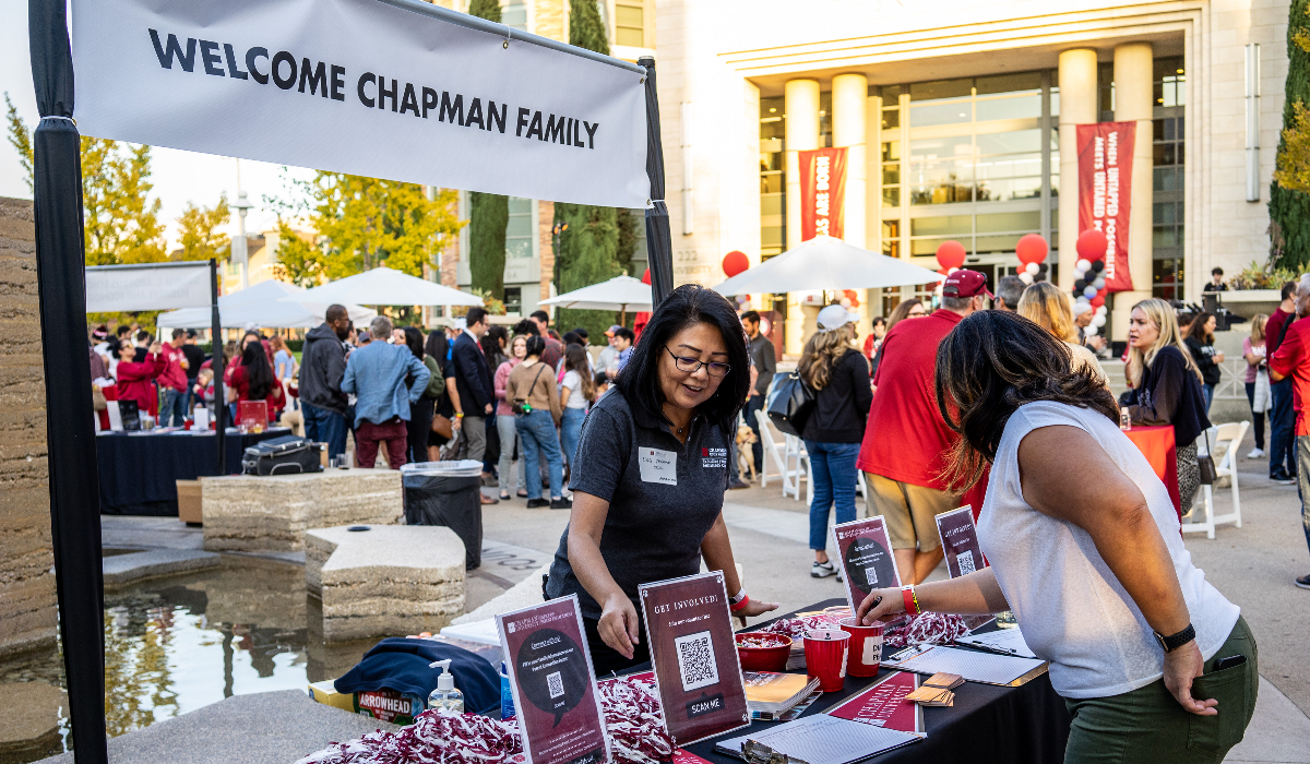 Chapman family at community event