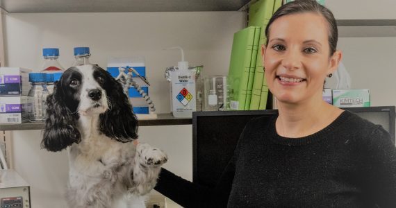 lauryn degeeff with dog