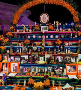 Large altar - "ofrenda" for Day of the Dead