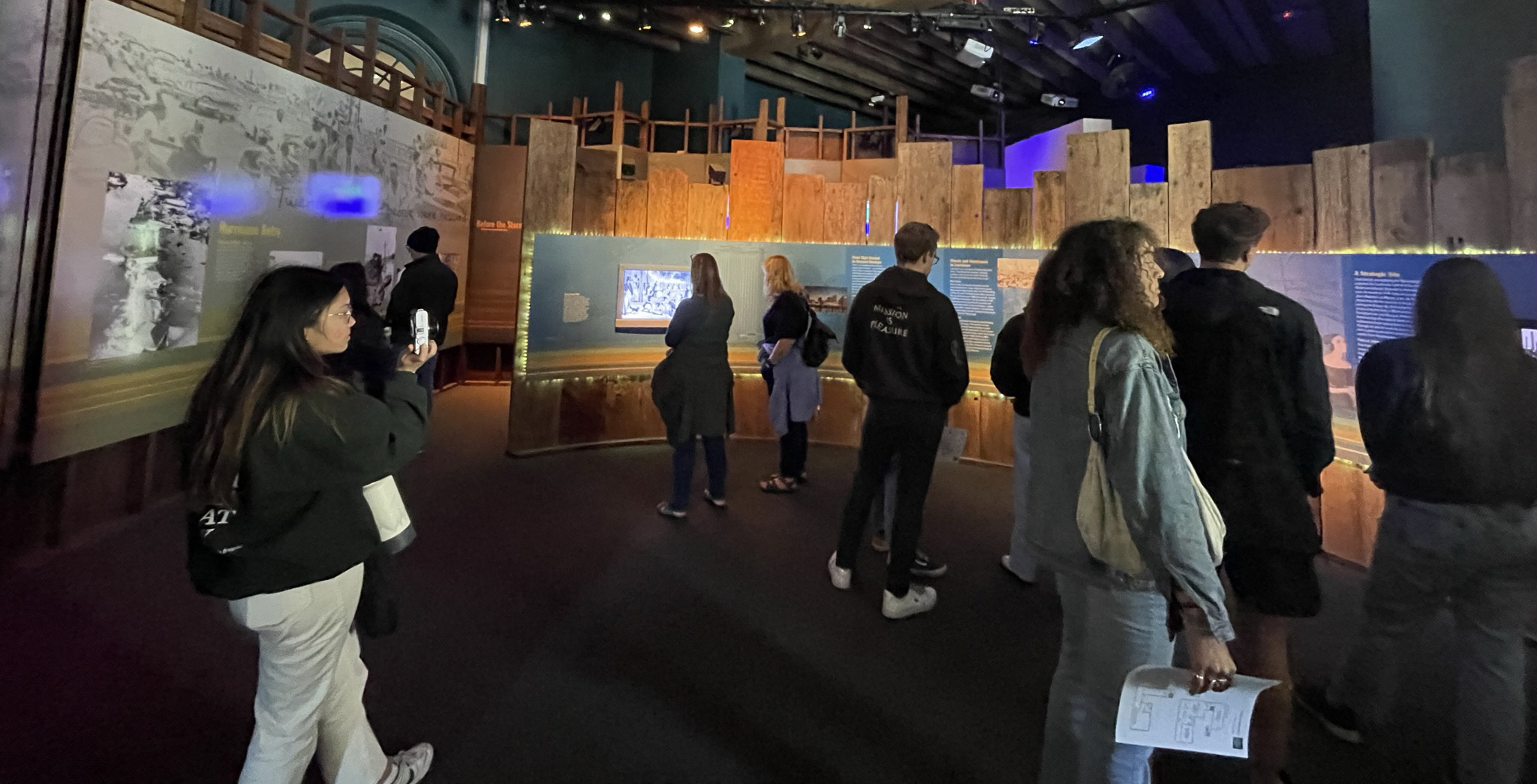 Students tour the Louisiana State Museum. 