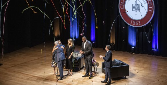 Argyros family with Magic Johnson.