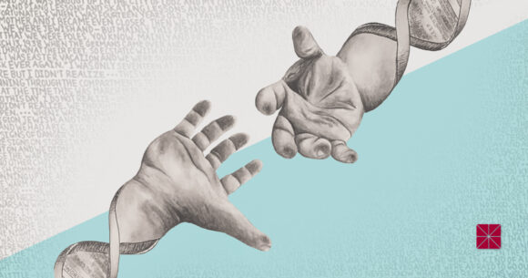 illustration of two hands reaching for each other