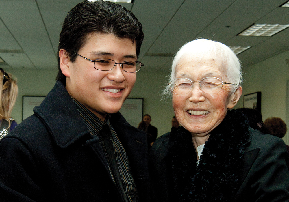 Case Takata and his grandmother