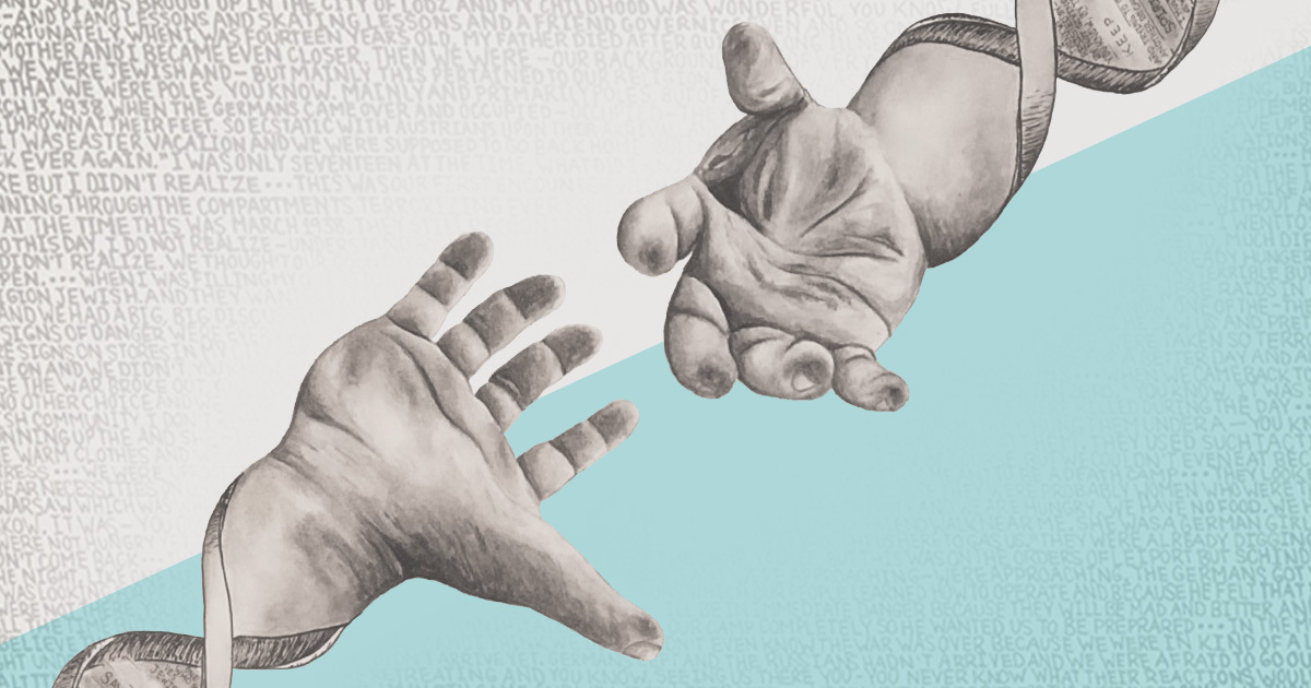 illustration of two hands reaching for each other