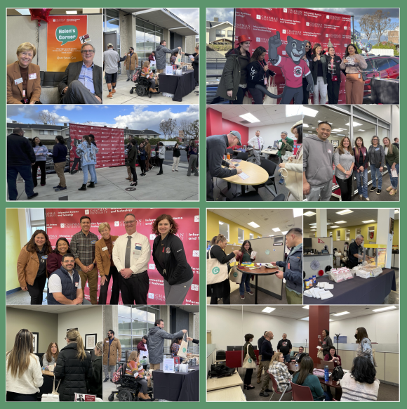 A picture collage of the IS&T Open House attendees and activities.
