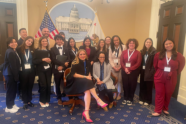 group shot of iccap cohort in state capital