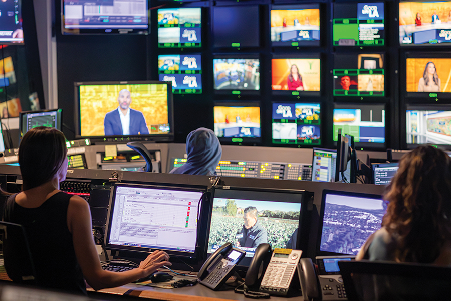 news studio control room