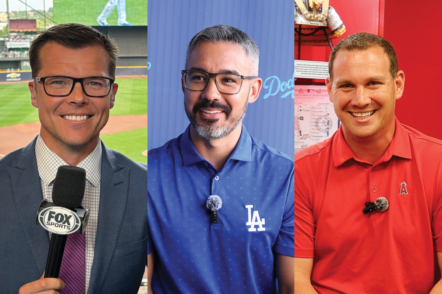 A collage of headshots featuring (from left to right): Jeff Levering,, Stephen Nelson and Trent Rush.