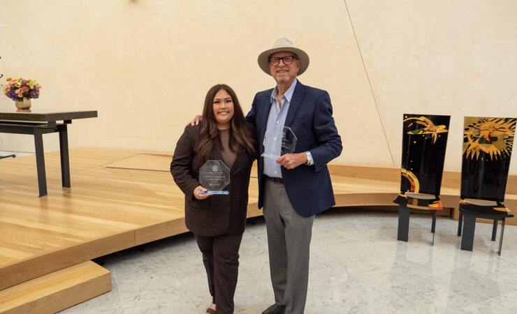 Volunteer Event awardees Mark Hilbert and Jen Concepcion