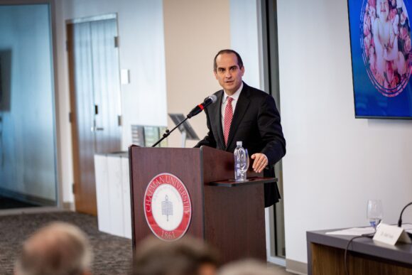 Chapman University President Matt Parlow.