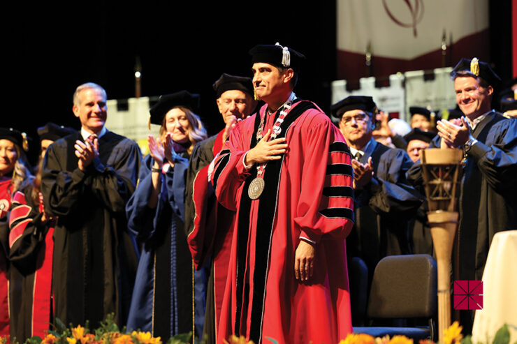 mat parlow in academic regalia