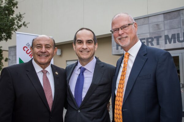 Matt Parlow with Mayor of Orange and Congressman.