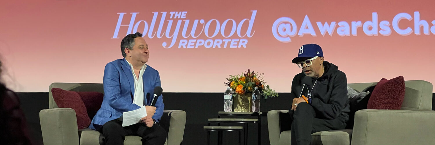 scott feinberg and spike lee on stage