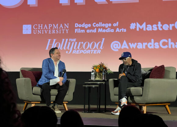 scott feinberg and spike lee on stage