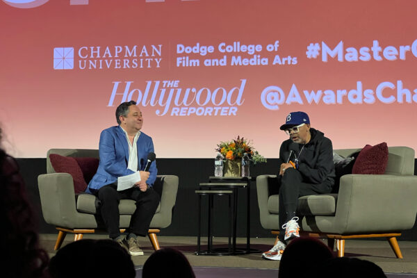 scott feinberg and spike lee on stage