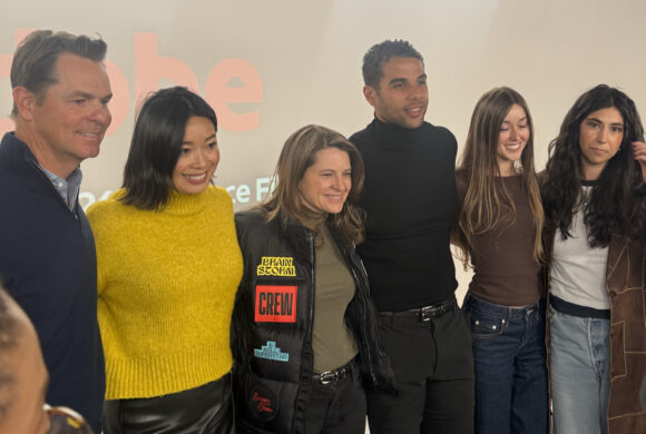 Adobe House industry panelists take a picture after conversing