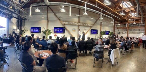 Event lounge at the Leatherby Center for Entrepreneurship and Business Ethics.