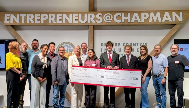 Winners and judges of the 2026 Panther Cage Pitch Competition.