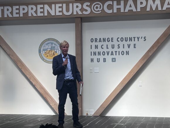 Keynote speaker Leigh Steinberg talks about resilience as an entrepreneur.