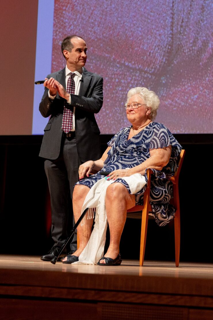 President Parlow and Christine Cross