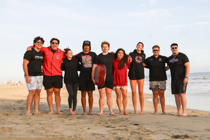Chapman students enjoy a beach day as one of the many perks to attending college in California