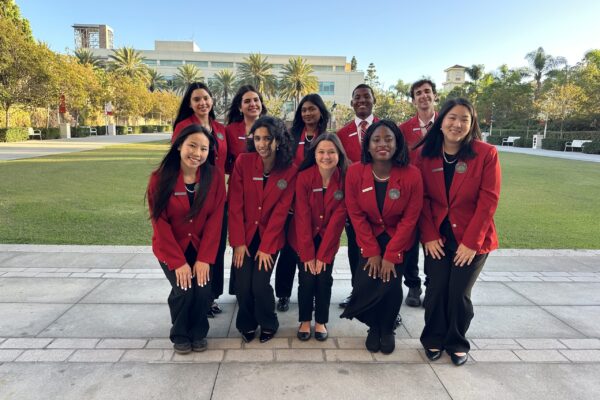 Chapman ambassadors at President Matt Parlow's Inauguration.