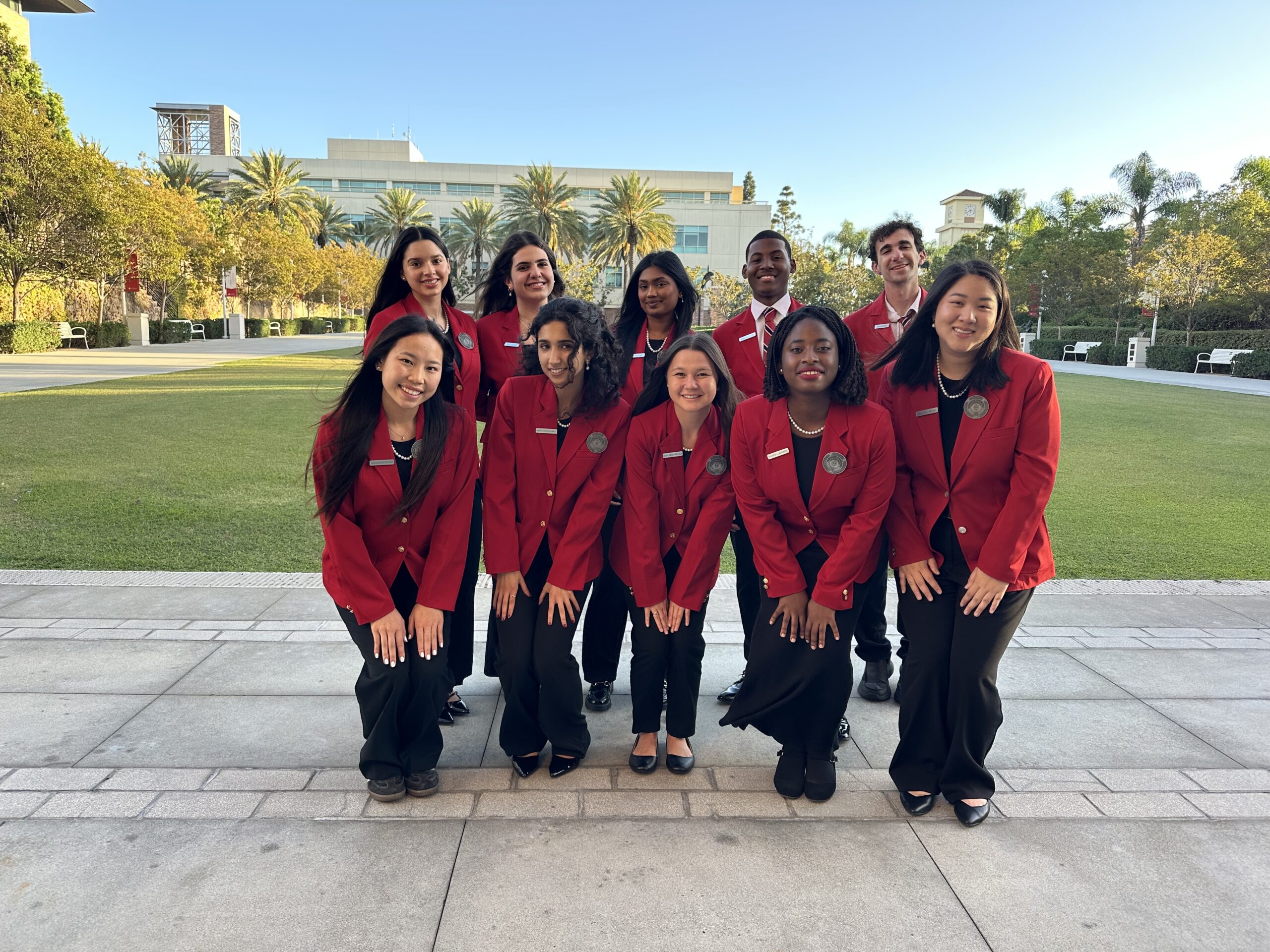Chapman ambassadors at President Matt Parlow's Inauguration.