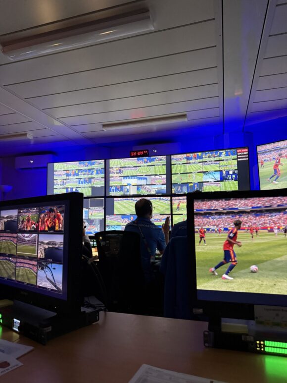 The control room at the FIFA World Cup.