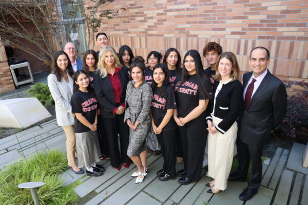 Marymount scholars with Chapman executive leadership and Marymount Education Foundation leadership.