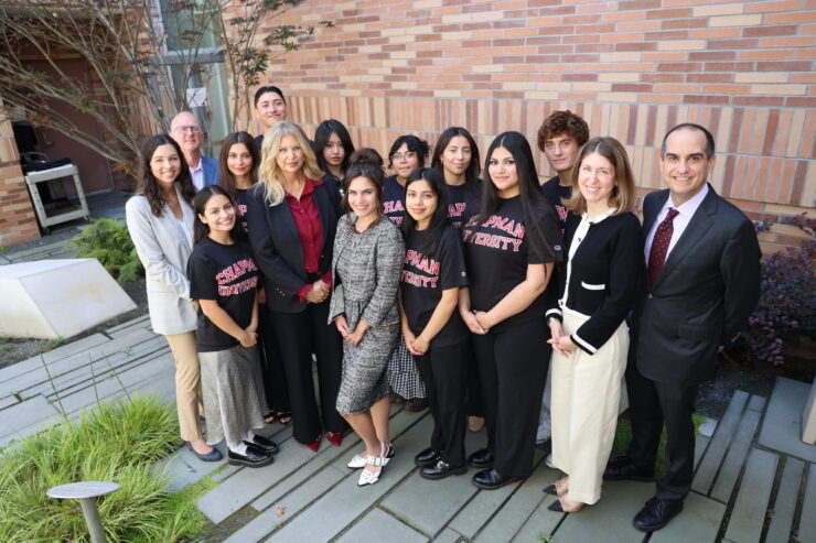 Marymount scholars with Chapman executive leadership and Marymount Education Foundation leadership.