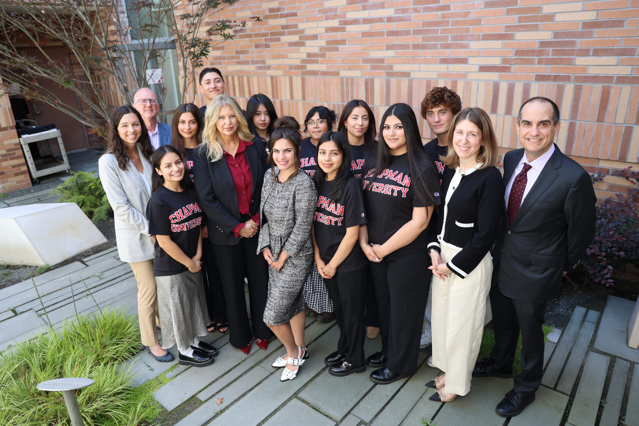 Marymount scholars with Chapman executive leadership and Marymount Education Foundation leadership.