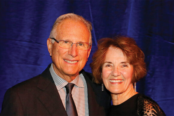 A headshot of Mark and the late Jan Hilbert