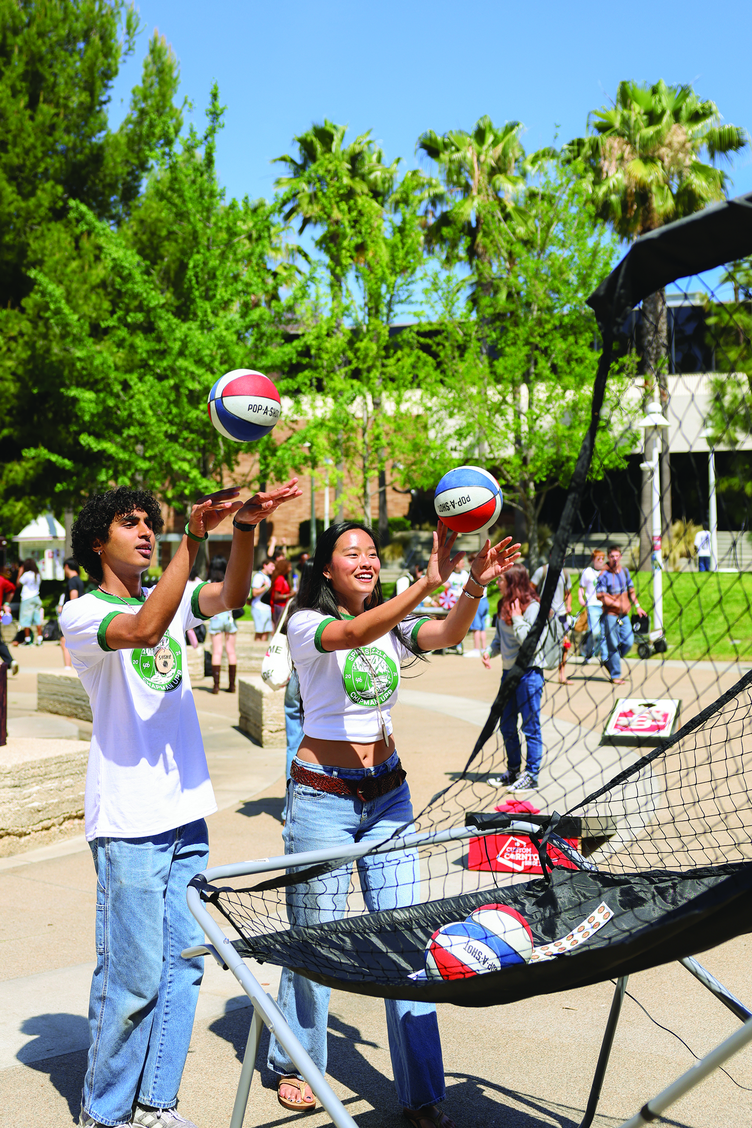 Students comopeted in games for Spring Sizzle.